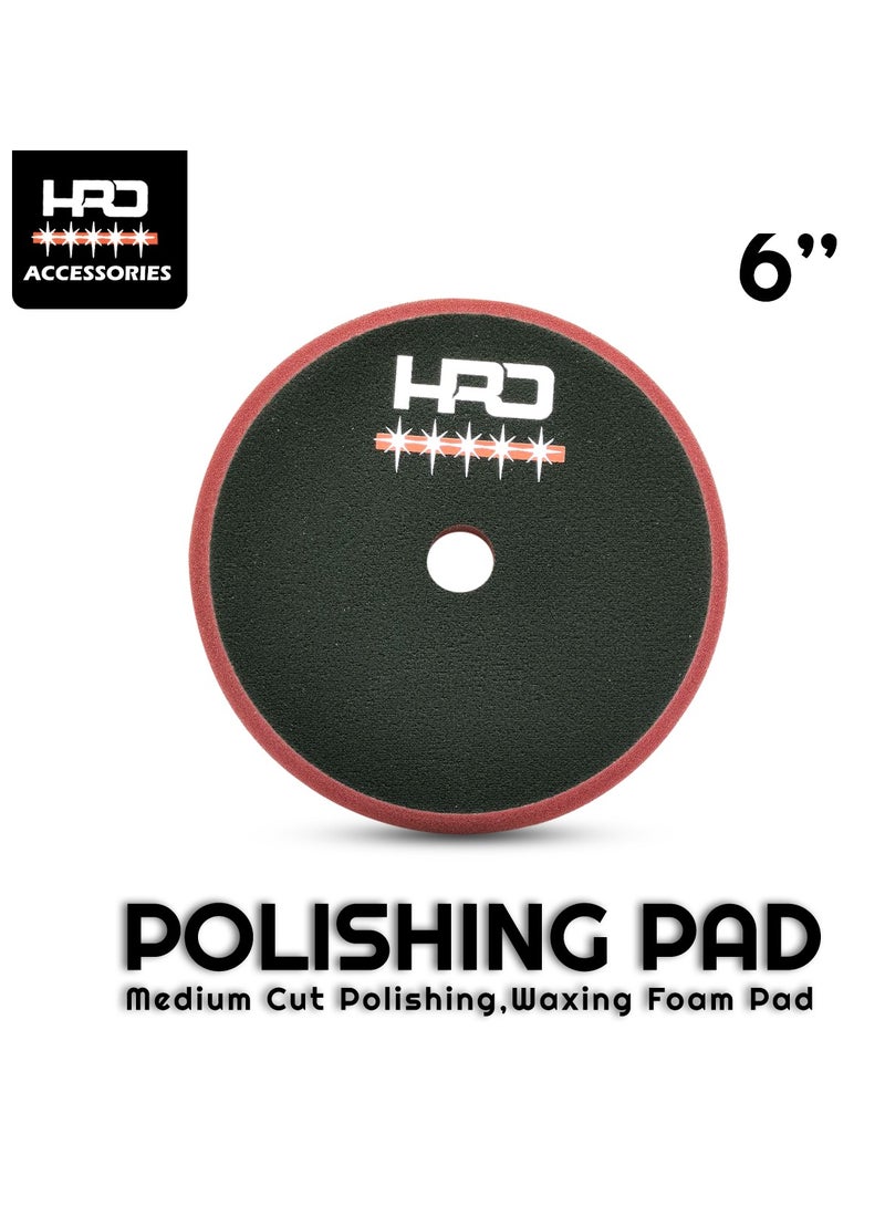 Generic Polishing Pad Medium Cut 6" Light Cut Polishing Foam Pad Waxing Foam Pad HRD  - Image 1