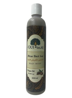 EXA African Black Soap Body Wash with Argan Oil 300ml 