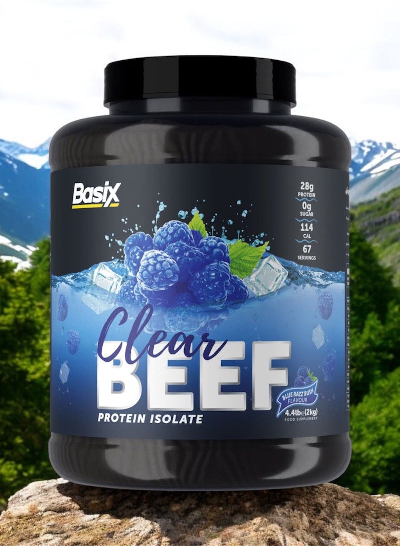 BASIX Clear Beef Protein Isolate - Blue Razz Rush 4.4 lb