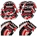OULUN Red and Black Birthday Party Tableware Supplies Set Red Birthday Party Confetti Sprinkles Theme Party Decorations 40PCS - Image 2
