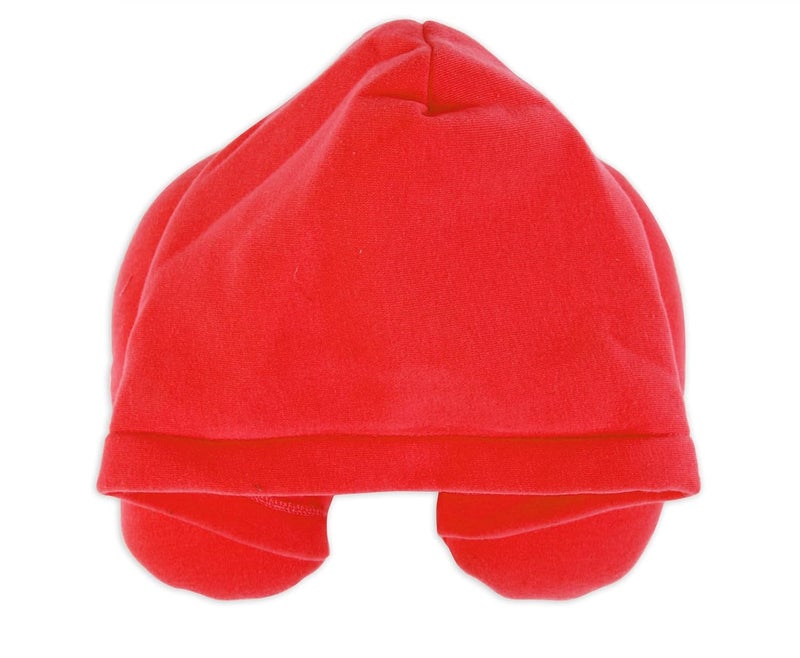 HOUSE OF QUIRK House of Quirk Travel Neck Hoodie Pillow with Ear Plugs & Eye Mask ((Red))  - Image 2