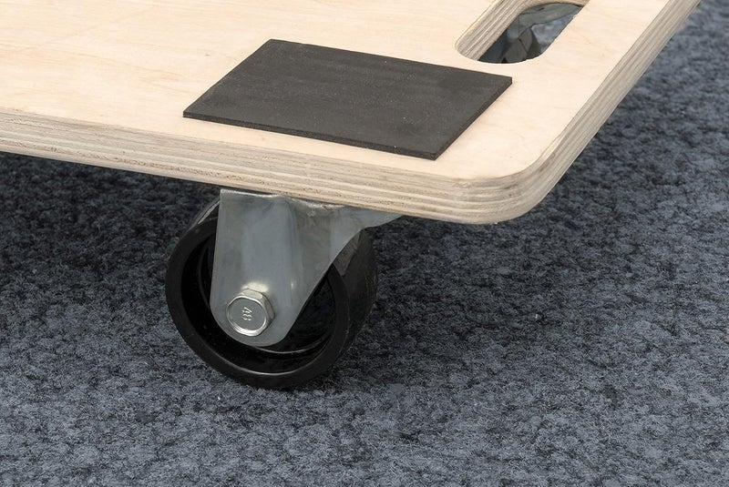 Metafranc Transport Roller 590 x 290 mm - 500 kg Load Capacity - Plywood - PP Wheels/Furniture Roller/Transport Aid for Moving/Trolley for Furniture Transport/Wooden Box Roller / 822120 Wood - Image 3