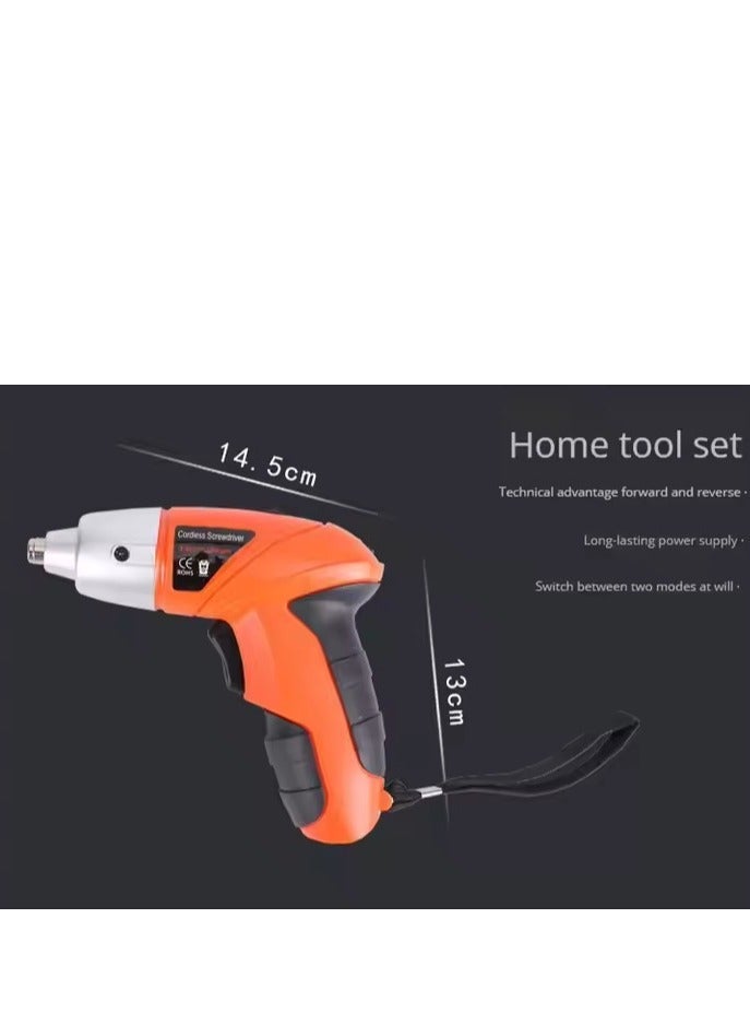 44 pieces of 4.8V cordless screw drills, electric hand drill tool set, home repair kit, car repair tools - Image 3