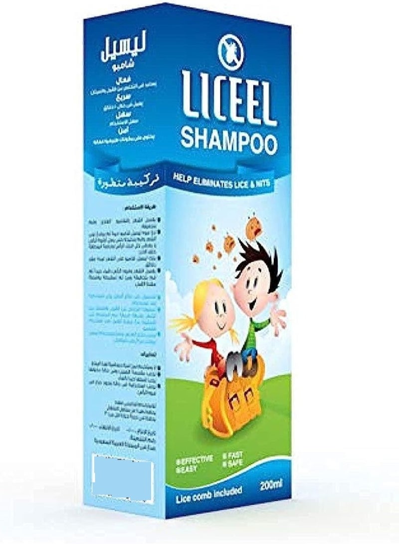 LICEEL Anti-Lice & Nits Shampoo 200ml - Image 1