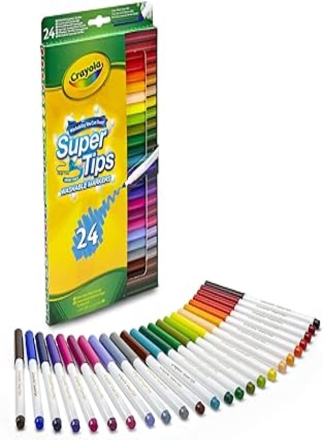 Crayola Supertips Washable - Pack of 24