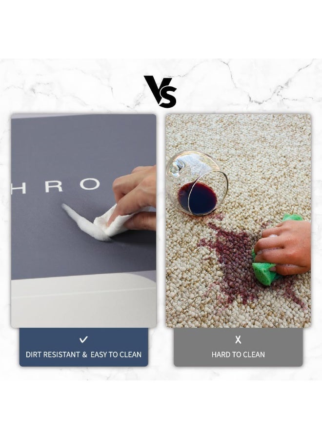 HOME mat, bathroom and home mat, quick-drying foam, waterproof doormat for home, kitchen and bathroom, oval design (indirect shape) - Image 3