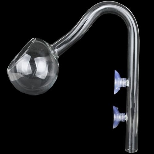 Caylingdee Poppy Pipe Glass Outflow Set Aquatic Pipe Set for Aquarium Planted Tank Filter 17mm for 16/22mm(5/8" ID) Tubing - Image 1