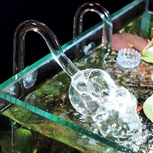 Caylingdee Poppy Pipe Glass Outflow Set Aquatic Pipe Set for Aquarium Planted Tank Filter 17mm for 16/22mm(5/8" ID) Tubing - Image 4