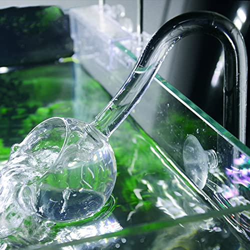 Caylingdee Poppy Pipe Glass Outflow Set Aquatic Pipe Set for Aquarium Planted Tank Filter 17mm for 16/22mm(5/8" ID) Tubing - Image 5