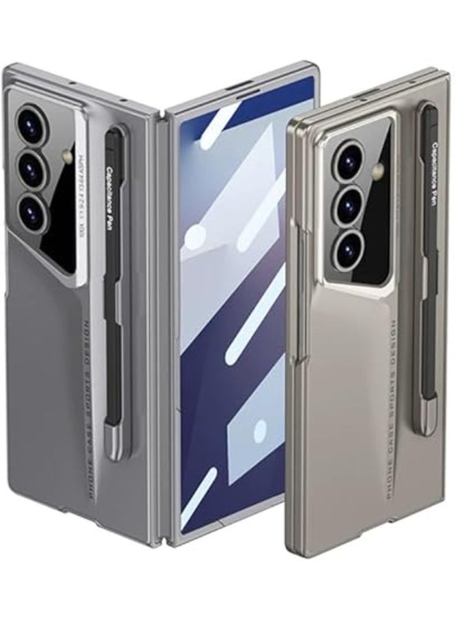 Fekra Premium For Samsung Galaxy Z Fold 7 5G Case with Stylus PC + Tempered Glass Slim Phone Cover For Z Fold7 - Image 4