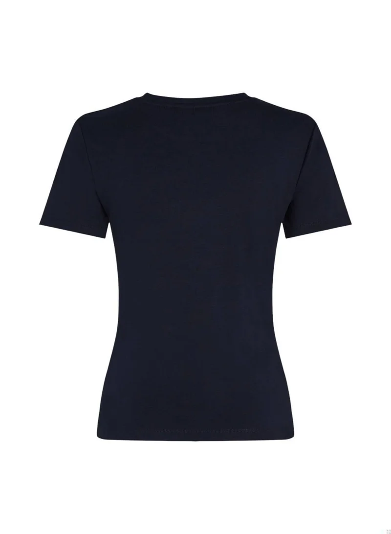 TOMMY HILFIGER Flag Embroidery Slim Fit T-Shirt