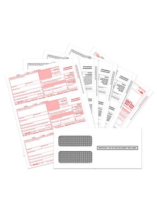 1099 Nec Forms 2024, 4 Part Tax Forms Kit, 25 Vendor Kit Of Laser Forms Designed For Quickbooks And Accounting Software, 25 Self Seal Envelopes Included - pzsku/Z42A50F71CCC88A1333BBZ/45/_/1731926500/4b64cdc8-0653-495e-b09a-6111d22a68f8