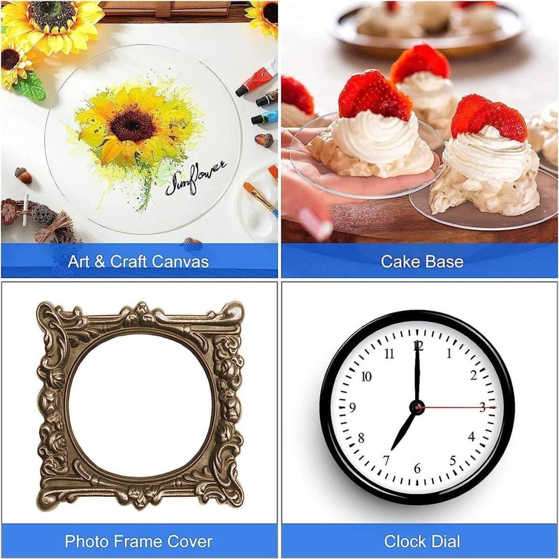BPA أقراص أكريليك شفافة 20 قطعة من BPA - Image 3