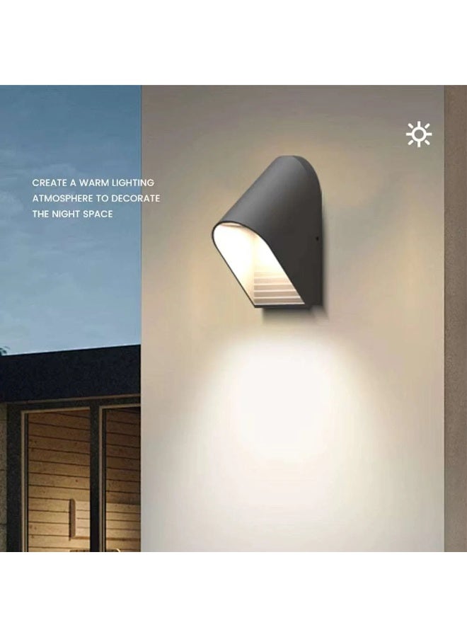 Modern Outdoor LED Wall Light - Black Aluminum 5 WATTS - Image 2