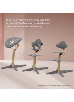 STOKKE Nomi High Chair Inspires Active Sitting Tool - Free, Sea Ml Ess Adjust Ability Includes Stable Footrest And Anti - Tilt Wheels Holds Up To 150 Kgwhite  - Image 5
