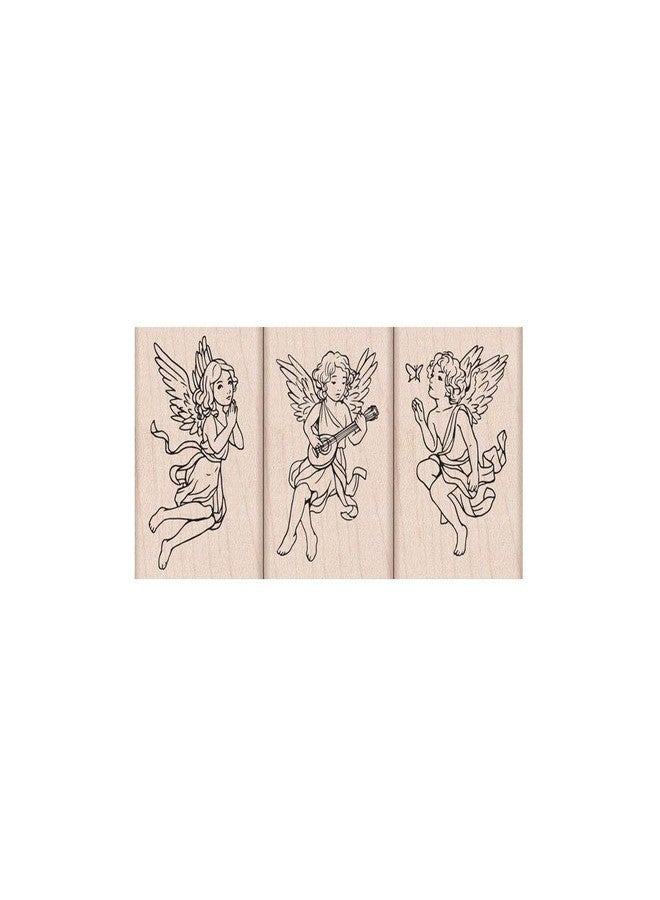 Hero Arts Rubber Stamp Set Angel Trio