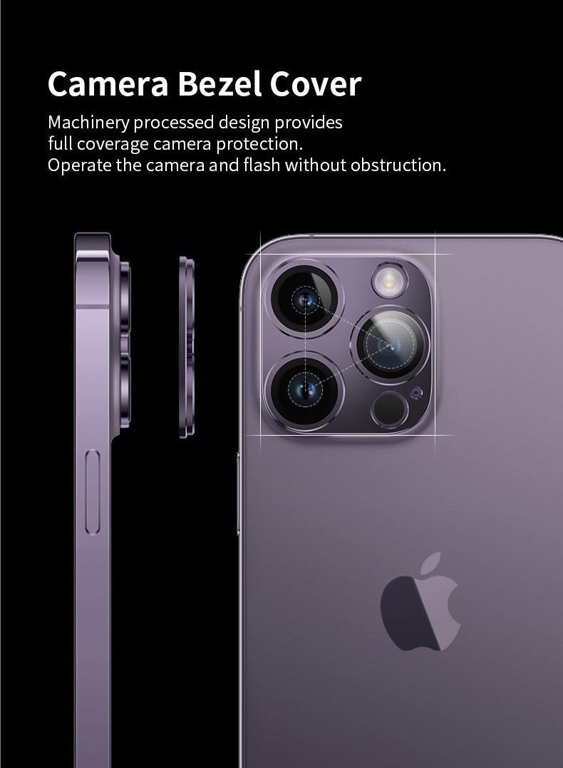 Camera Lens Protector Glass For iPhone 14 Pro/ 14 Pro max Purple - Image 5