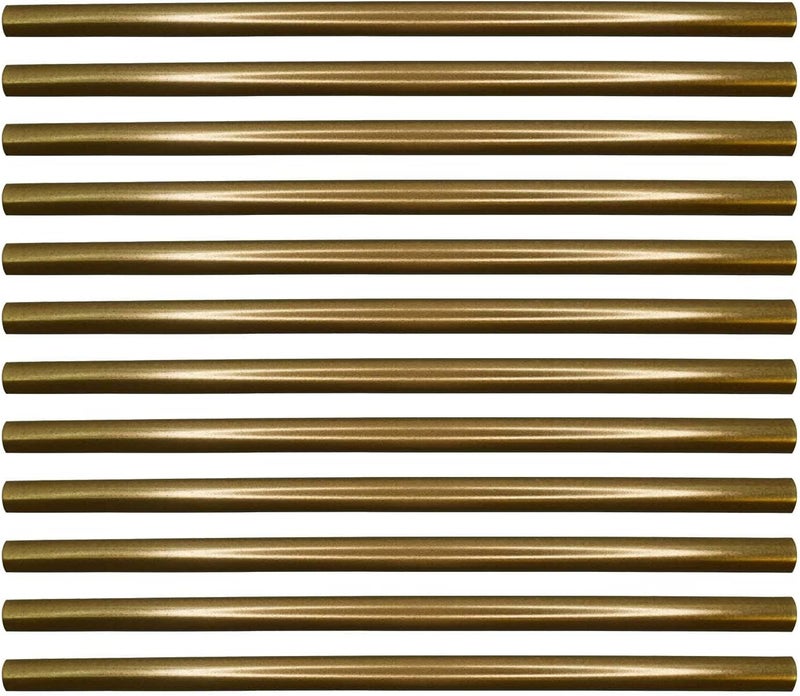 Questech Quarter Round Tile Trim, 1/2 x 12 Inch Corner Shower Tile Edge Trim, Decorative Jolly Tile Liner Cap for Kitchen Backsplash Bathroom Shower, Gold, 12 Pack - Image 2