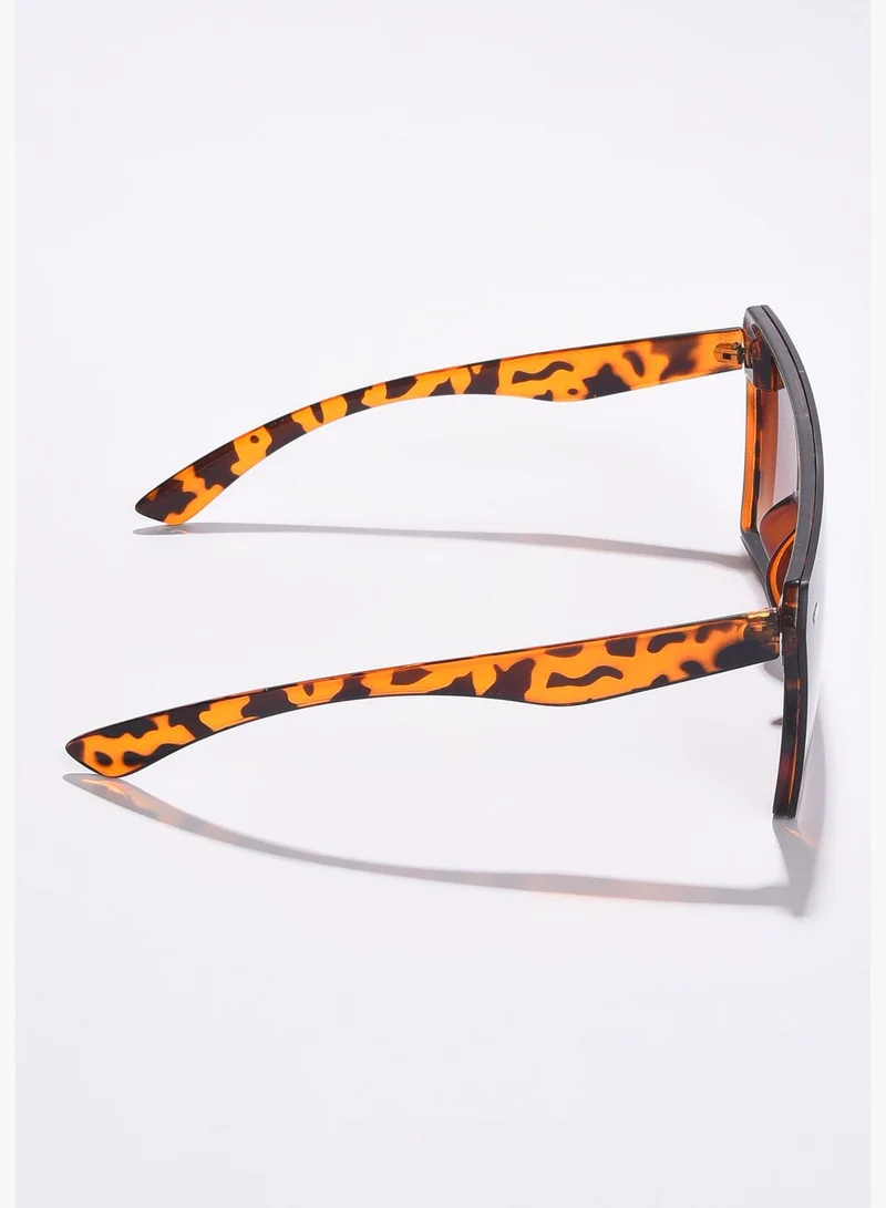 Haute Sauce Women Brown Lens Brown Oversized Sunglasses