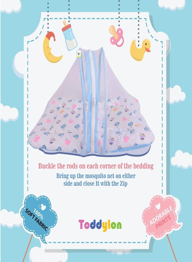 Toddylon Baby Bedding Set New Born Baby Bed Mosquito Net | Carry Bag|Sheets | Essentials Combo (0-6 Months) (4PCS Set) - Image 4