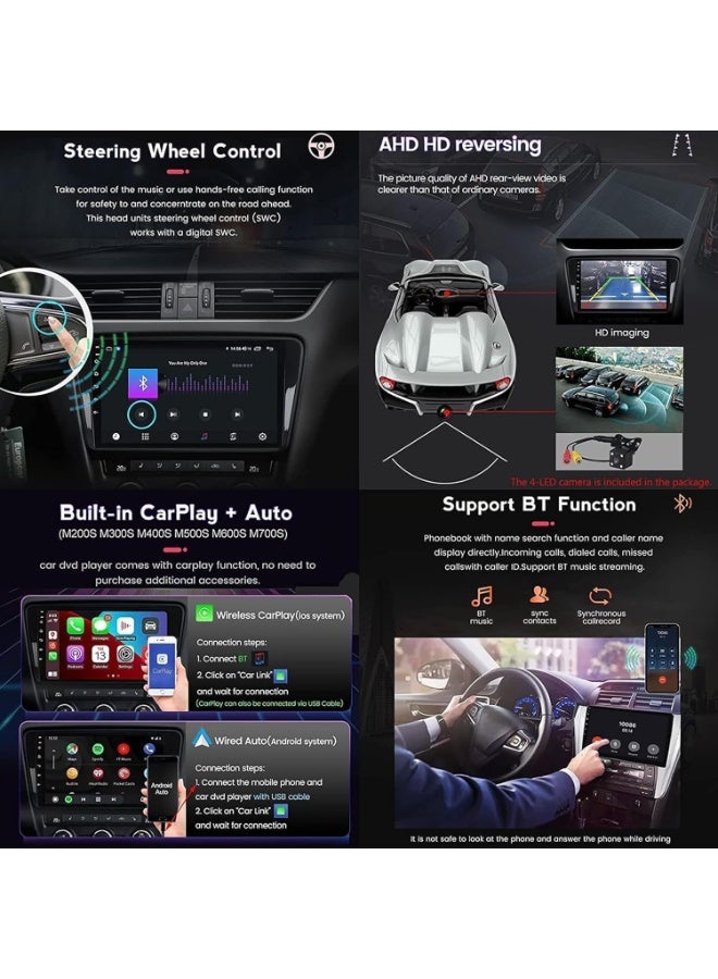 Android Car Stereo for Nissan Sunny 2014–2019 – 10" IPS Touch Screen with Wireless Apple CarPlay, MirrorLink, Wi-Fi, Bluetooth, DSP Sound, AHD Rear Camera Included (2GB RAM + 32GB ROM) - Image 3