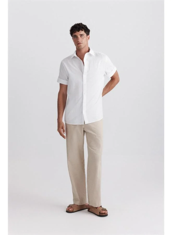 Springfield Short sleeve turn-up shirt
