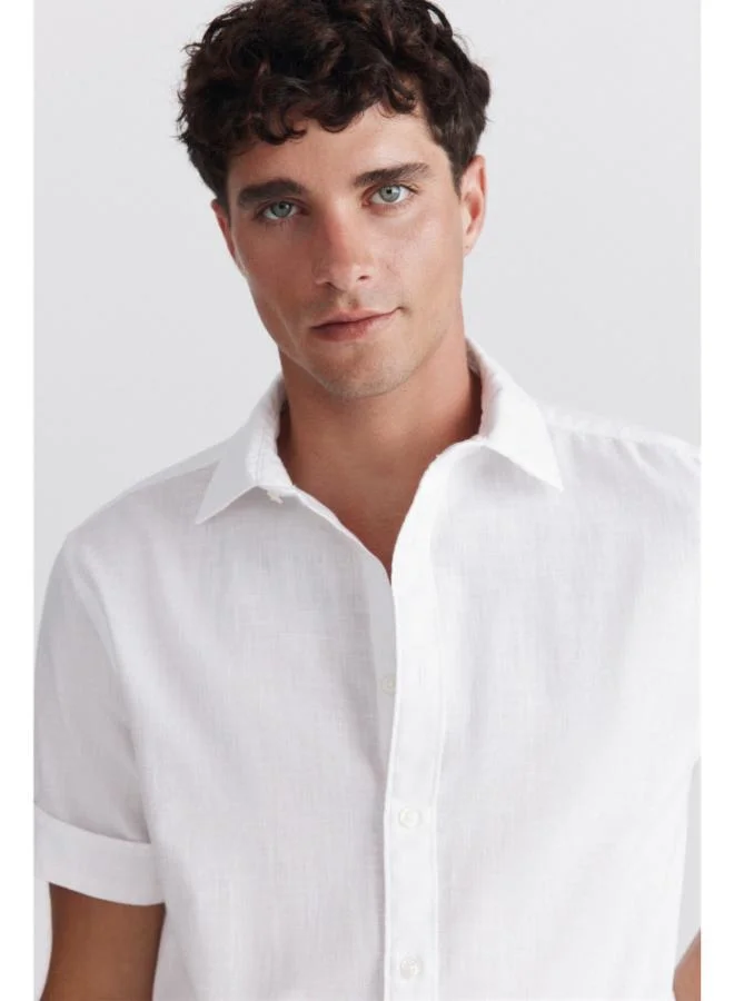Springfield  Short sleeve turn-up shirt for Men | Best Price UAE