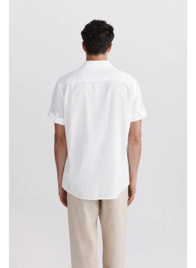 Springfield  Short sleeve turn-up shirt for Men | Best Price UAE