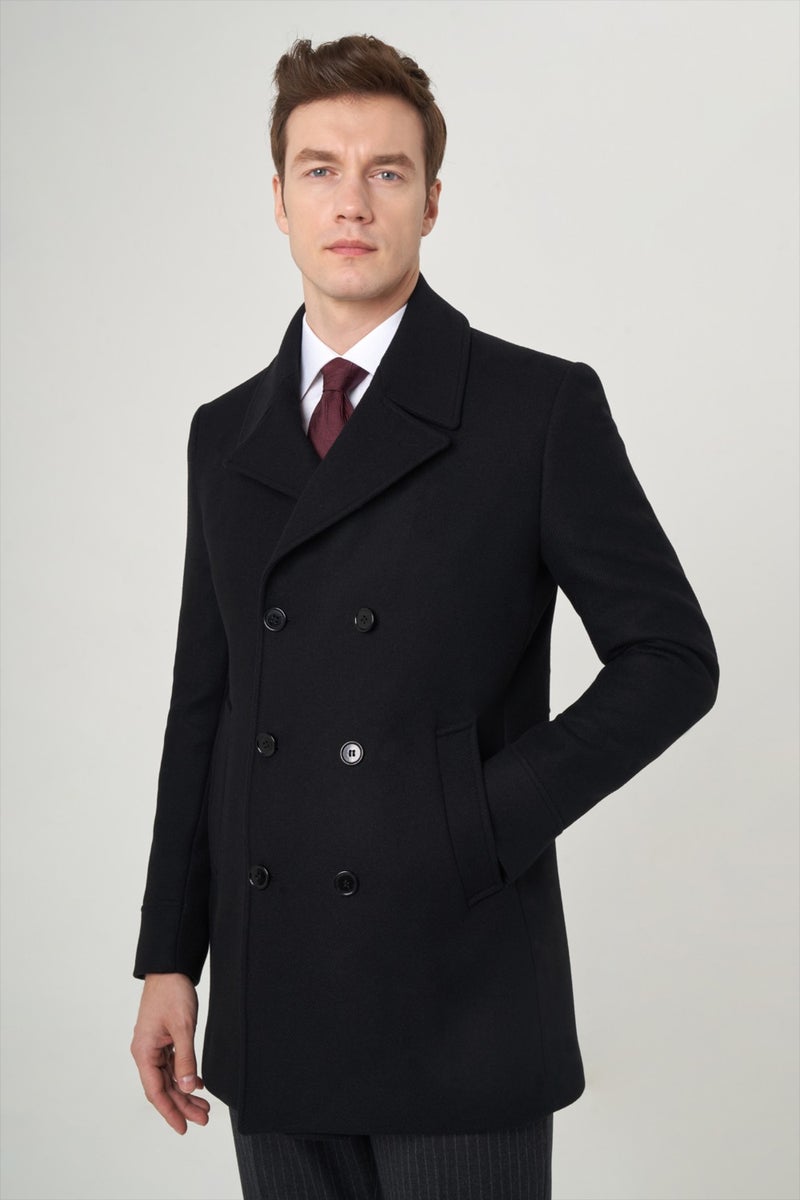 Bisse Men's Coat BLACK PKB22K22200_D99  - Image 4
