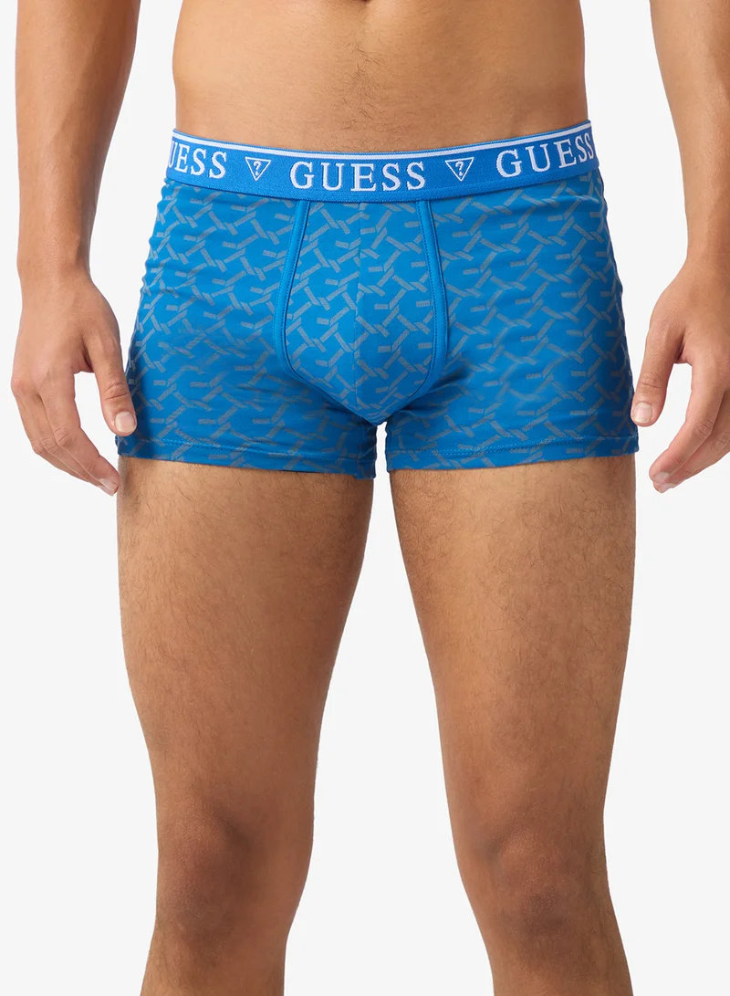 GUESS Printed 5 Pack Boxer Trunks