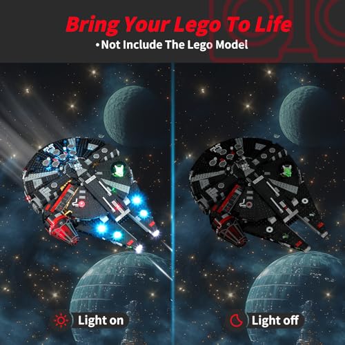 BRIKSMAX 20 Light Kit for Lego The Dark Falcon Innovative Led Lighting Compatible with Lego Star Wars 75389 Not Included Lego Set - Image 5