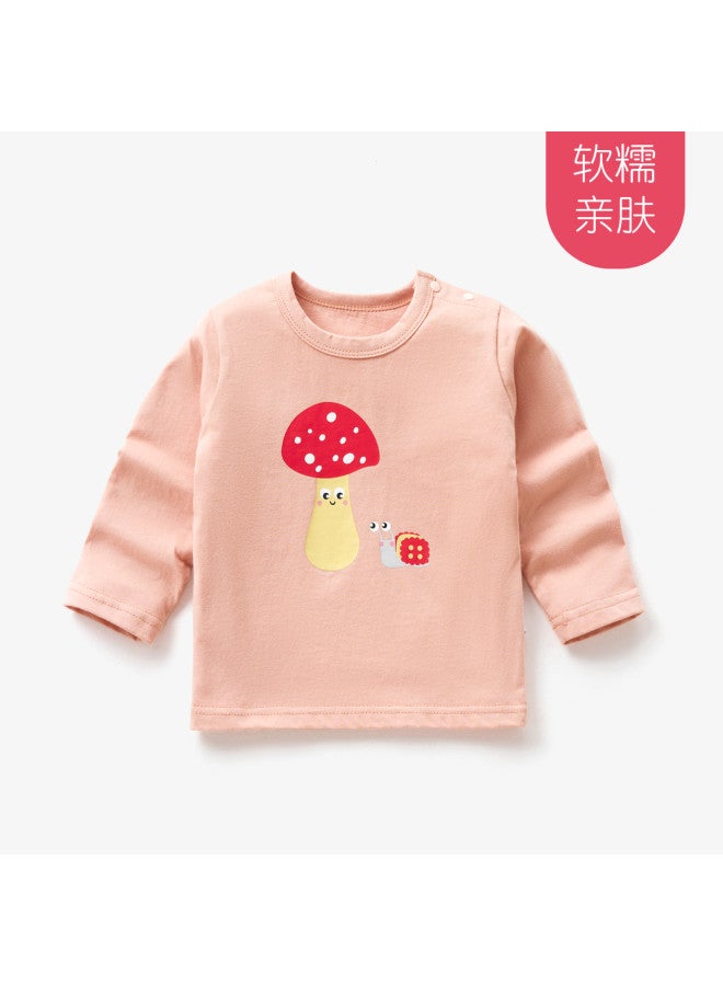 Doxiluka Early Autumn Thin Girls' T-shirt Pure Cotton Baby Top Toddler Long-sleeve Base Layer Cute Cartoon Clothing For Spring/fall - Image 2