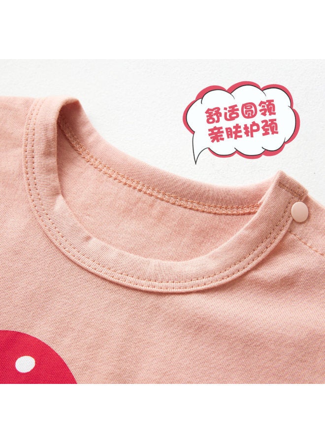 Doxiluka Early Autumn Thin Girls' T-shirt Pure Cotton Baby Top Toddler Long-sleeve Base Layer Cute Cartoon Clothing For Spring/fall - Image 3