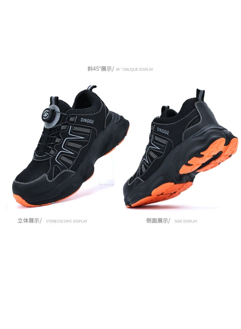 Steel Toe Shoes for Men Lightweight Safety Shoes Comfortable Puncture Proof Slip On Indestructible Work Shoes and Fashion Sneakers. - Image 2