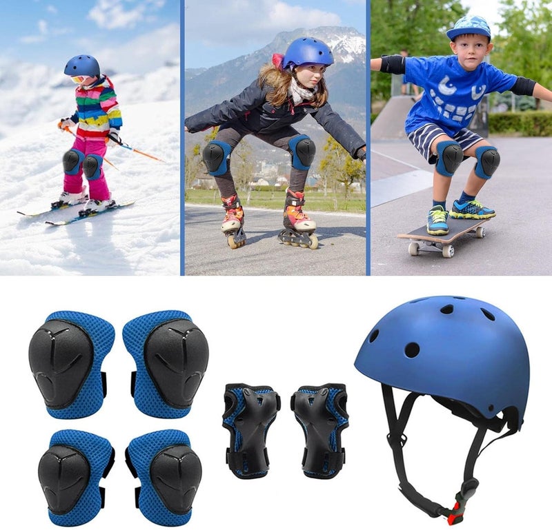 Skateboard Helmet for Kids – Multi-Sport Protective Gear Set with Pads & Wrist Guards – Adjustable Safety Helmet for Ages 4-11 – Perfect for Skating, Scooters, Inline Skates & More  - Image 4