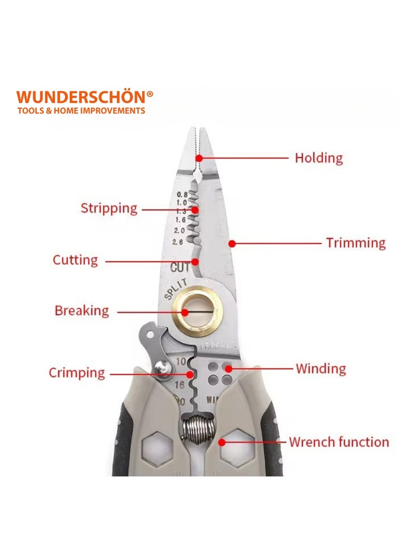 WUNEDRSCHÖN | 5 Piece Electrician Tool Set Multifunctional Wire Stripper-Cutter , Mini Wire Stripper and Allen Key, Two Tester Screwdrivers (5) - pzsku/Z42A59CD2E28E0CBB9E53Z/45/_/1738576295/57284e12-8f1f-48c2-aa34-f8b9cfd559b4