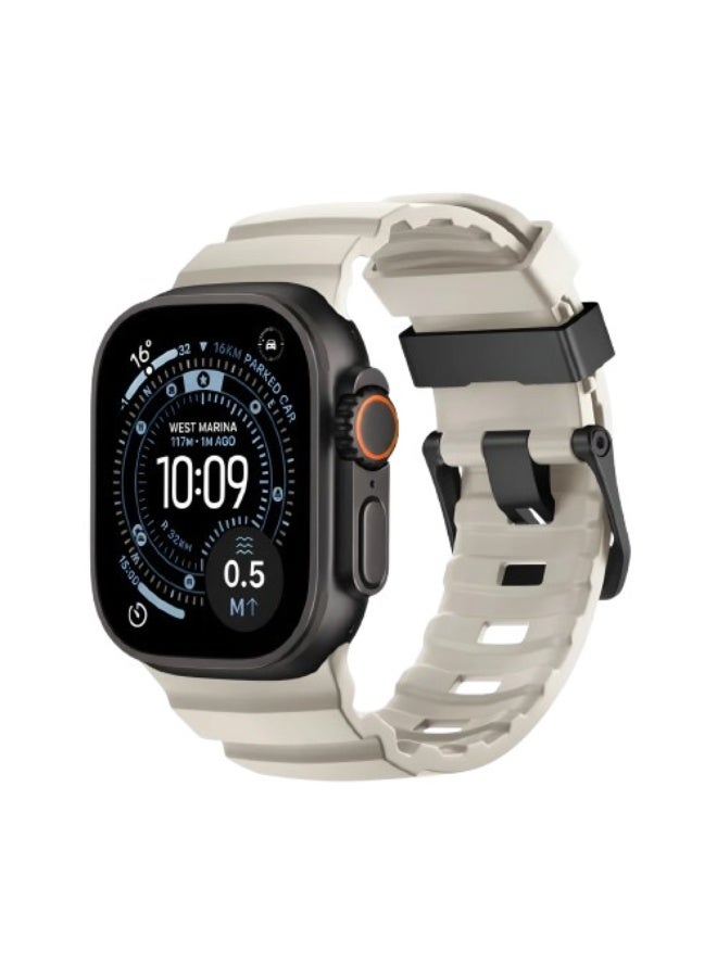 ACLIX Rocky Peak Band Compatible with Apple Watch for Men Women Ultra 3 | 2 | 1, 49mm/45mm/44mm/42mm Rugged Silicone Sport Strap for iWatch Series 11/10/9/8/7/6/5/4/3/2/1, Ultimate Powerful Watch Strap - Image 1