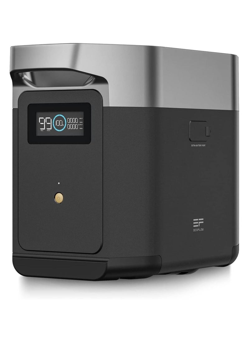إيكو فلو - بطارية إضافية لمحطة الطاقة EF ECOFLOW DELTA 2، بطارية LiFePO4 (LFP) بقدرة 2048 وات في الساعة، متوافقة مع مولدات DELTA 2، وDELTA Max 2000، وDELTA 2 Max الخارجية - Image 1