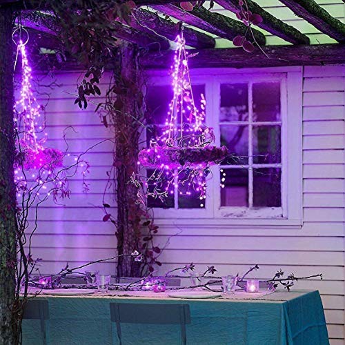 MIRADH 10 Feet 30 Led Fairy Lights Battery Powered Waterproof Copper Wire Twinkle String Lights -Purple (Still) - Image 4