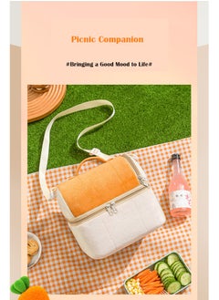 Arabest Lunch Box Hot and Cold Insulated Bento Bag, Lunch Bag Aluminum Foil Insulated Bento Bag for Office/Picnic  - Image 2