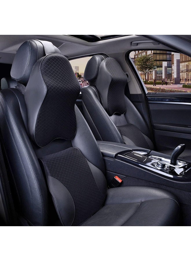 Memory Foam Car Seat Neck Pillow – Ergonomic Headrest Cushion for Neck Pain Relief, Washable Cover, 100% Pure Memory Foam - Image 3