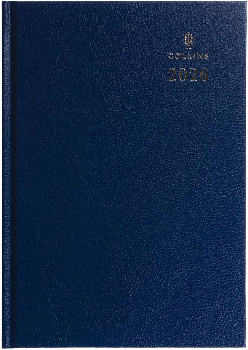 Collins - Desk - 2026 12 Month Calendar Year Planner, Day-To-Page Diary, A4 Hard Cover - Blue (44.60-26) - Image 2
