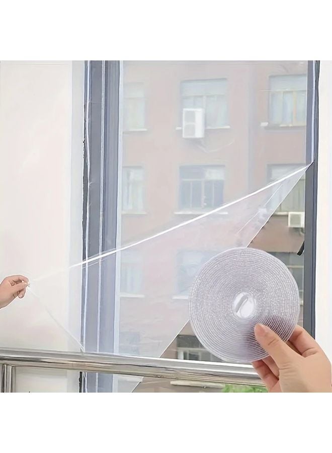 Black Mosquito Net Window Self Adhesive Easy Install Cuttable Mesh Kit - Image 3