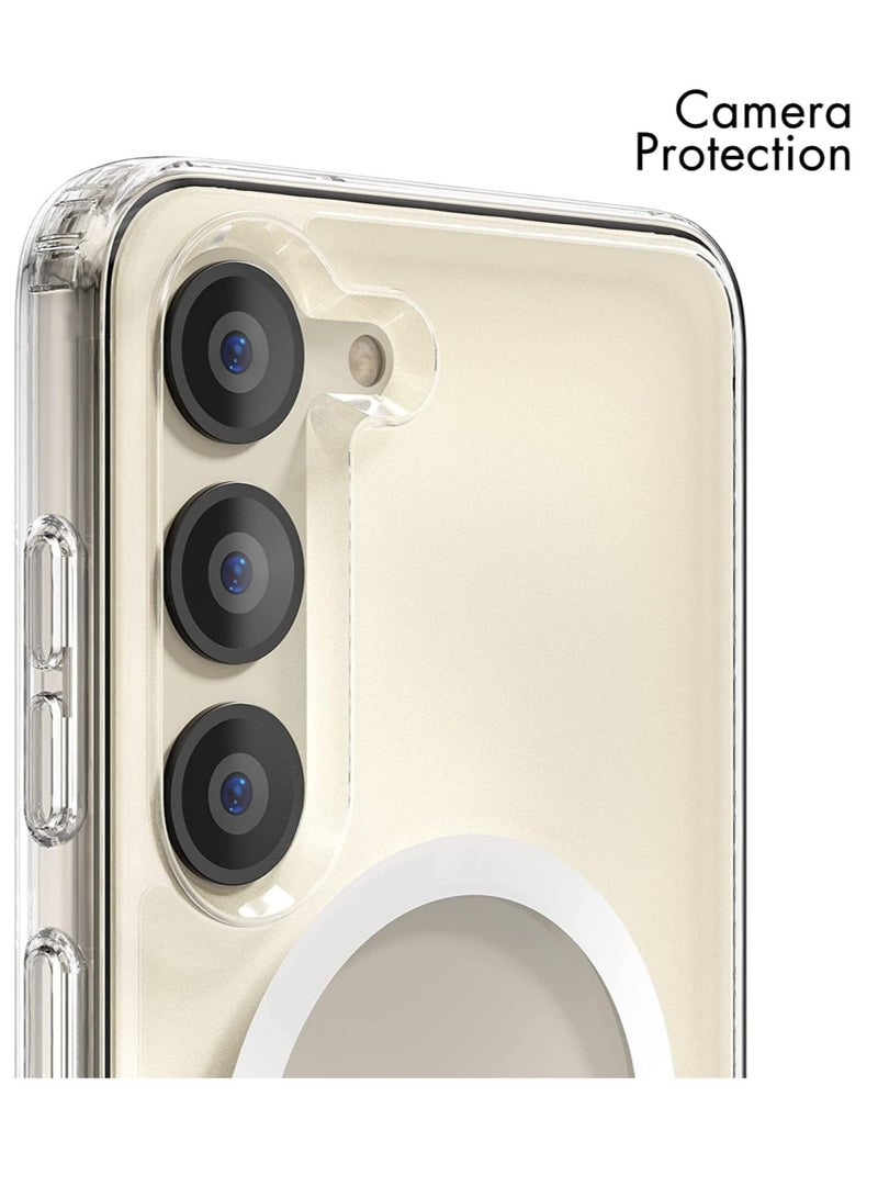 ELTRAZONE جراب/غطاء متوافق مع هاتف Samsung Galaxy S23 Plus، جراب شفاف مغناطيسي [يدعم شاحن Magsafe] جراب لطيف للرجال والنساء - Image 2