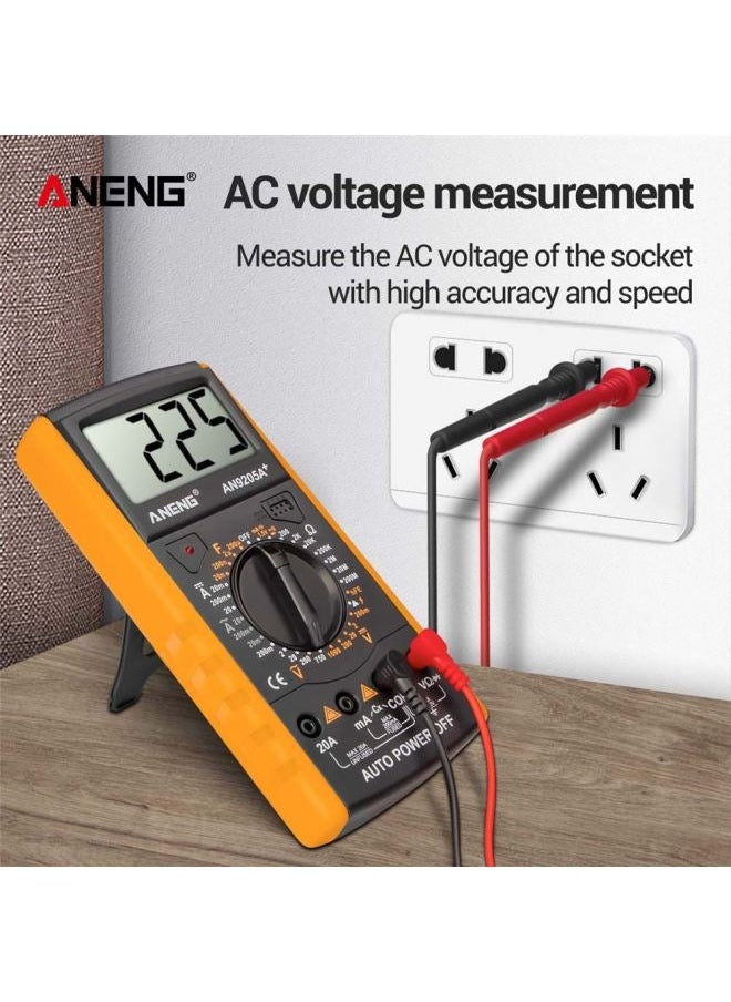 NIBEMINENT Digital Multimeter With LCD Display Grey/Yellow 9x18.2x3.5cm  - Image 3