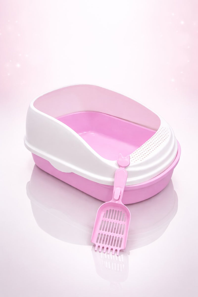 vsell24 Cat Litter Box with Scoop – Deep, Easy-Clean Tray– 56×39×26cm - Image 3