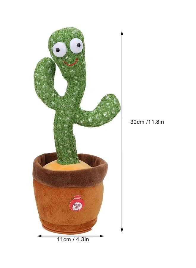 XiuWoo Cute Big Eyed Dancing Cactus Plush Stuffed Toy With Music Premium Material - Image 4