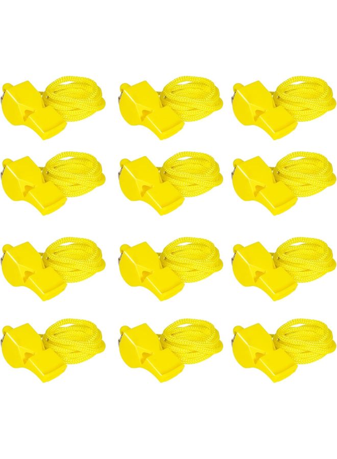 Generic Nuclear Basketball Sports Competition Training Treble Colorful Whistle Fox Outdoor Sports Whistle Referee Special Whistle-Color:Yellow - Image 1