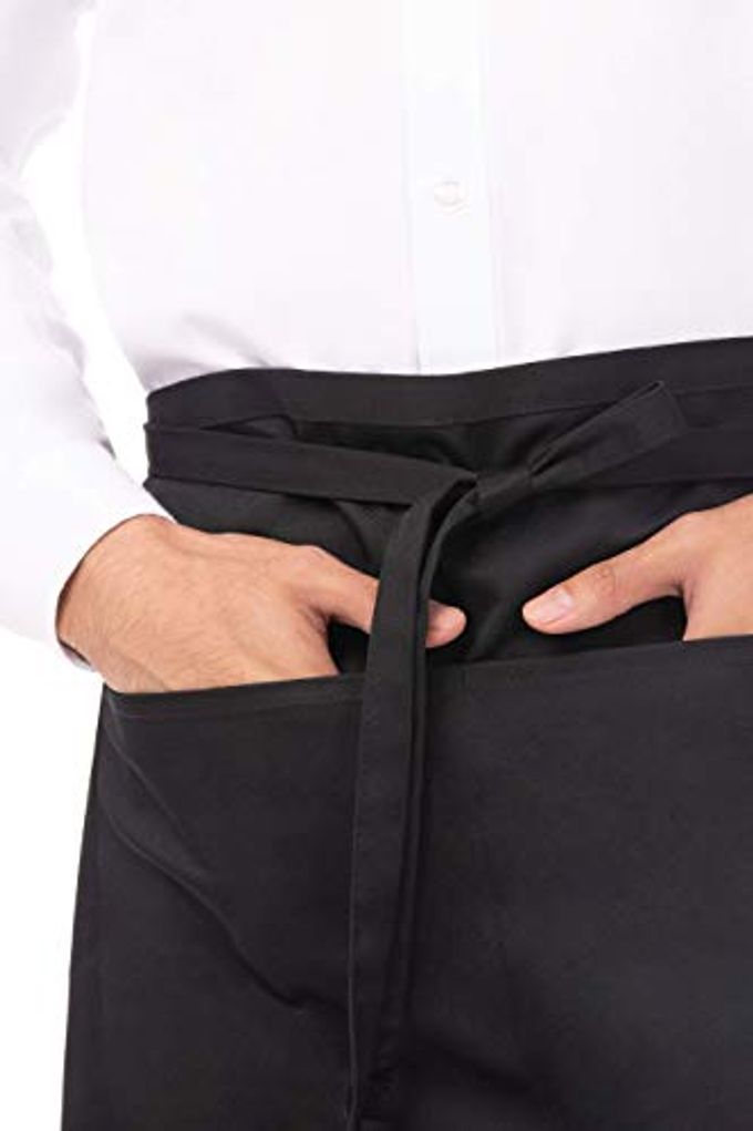 Chef Works Unisex Half Bistro Server Apron, Black, One Size - Image 5