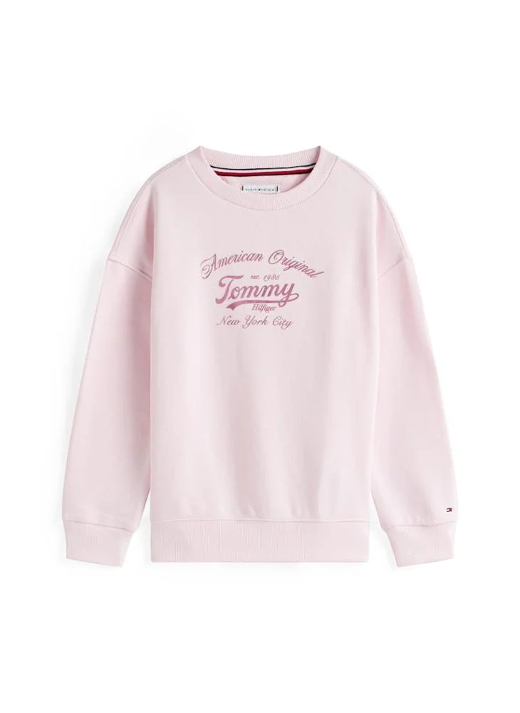 TOMMY HILFIGER Kids Script Sweatshirt